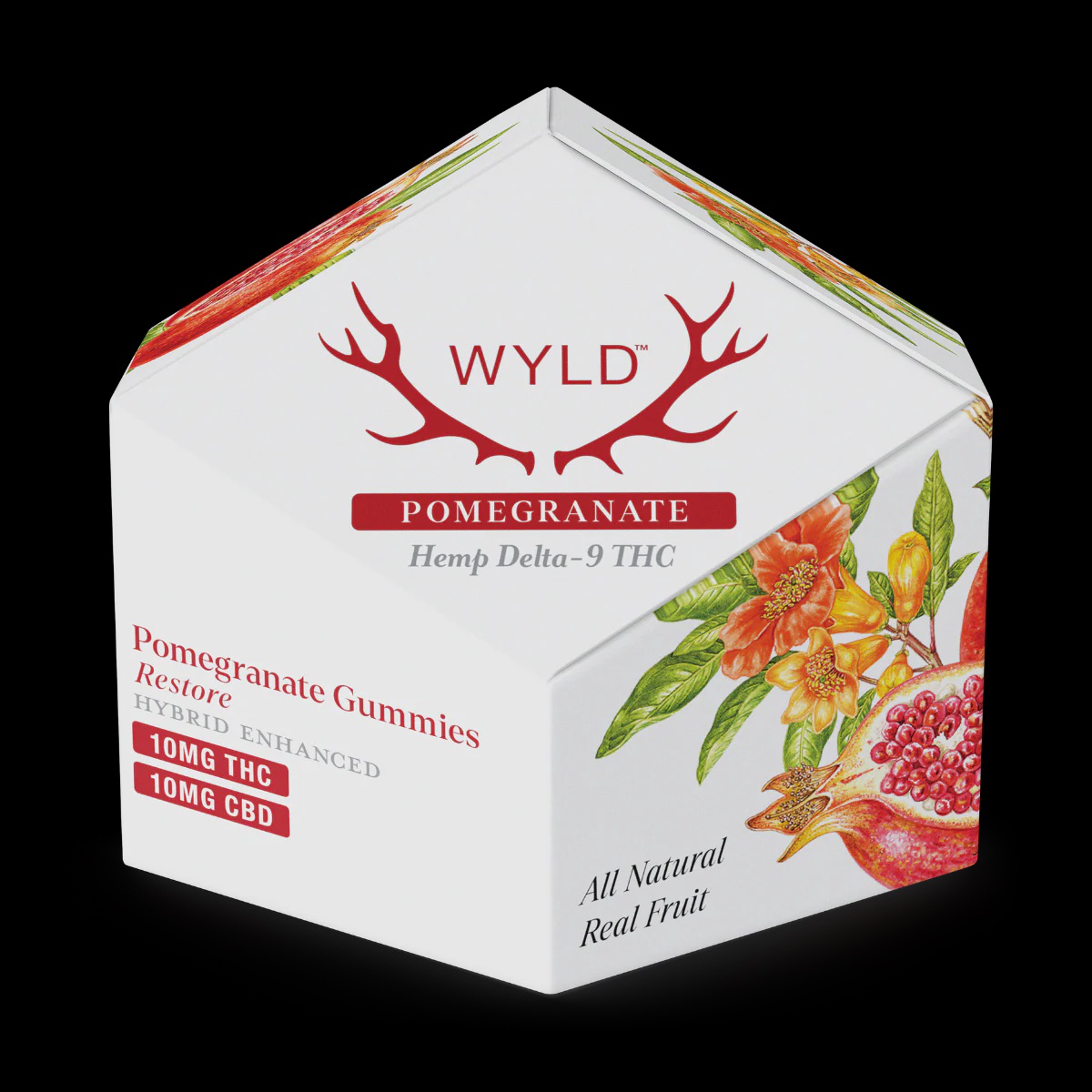 WYLD Pomegranate Hemp Delta-9 10 mg THC 10 mg CBD